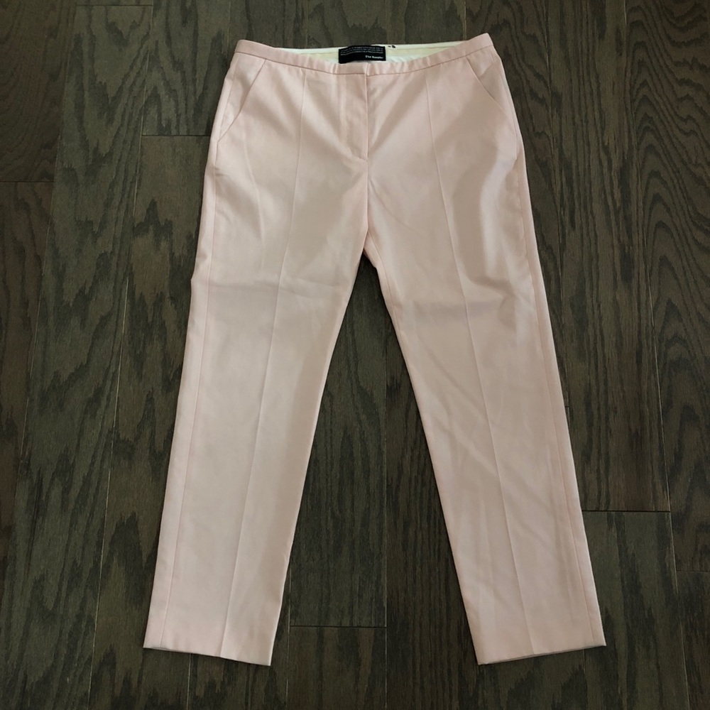The Kooples Light 100% Wool Slim Ankle Cut Pants Light Pink